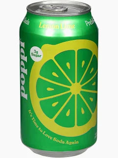 Poppi Lemon Lime Soda Can